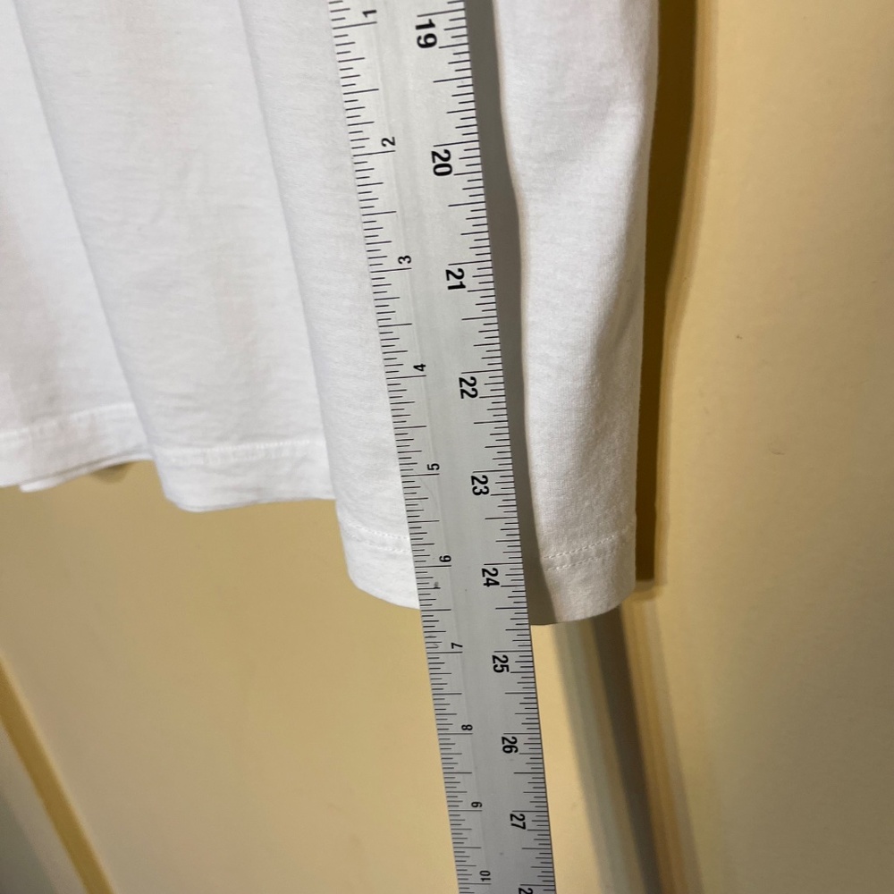 Men's White V-Neck T-Shirt - Picture 6 of 8